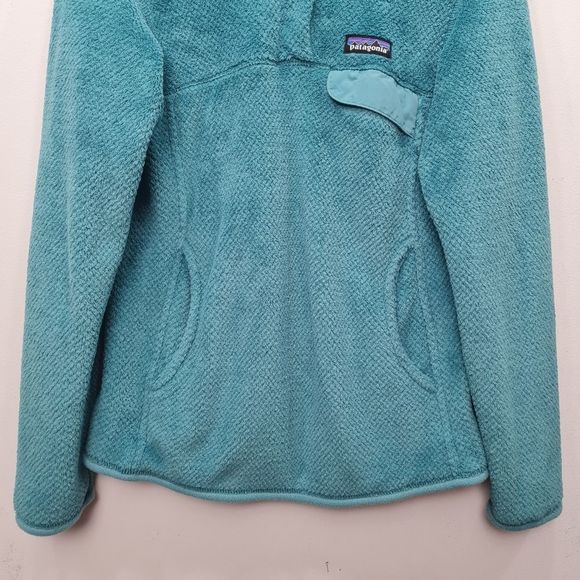 Patagonia Re-tool Snap-T Fleece Pullover Teal Green Women's Size S - Picture 4 of 16